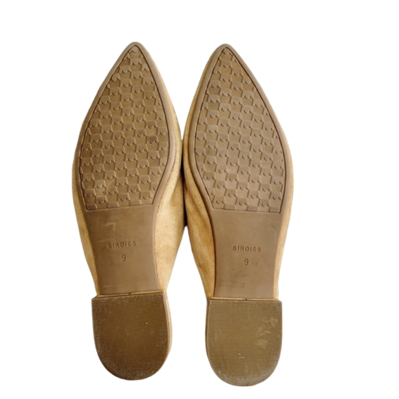 Birdies The Swan Mules in Golden Oak Suede Size 9 - Picture 12 of 15